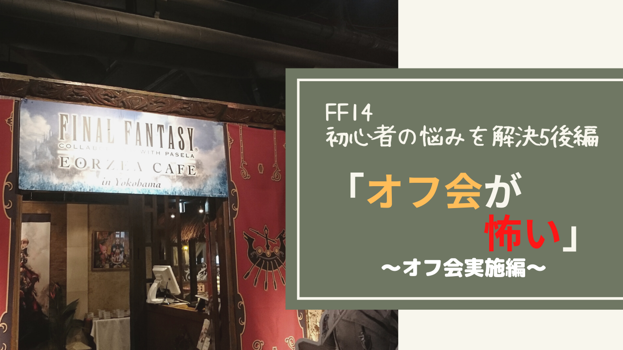 Ff14 初心者の悩みをまるっと解決 オフ会が怖い 後編 Amemiya Memo