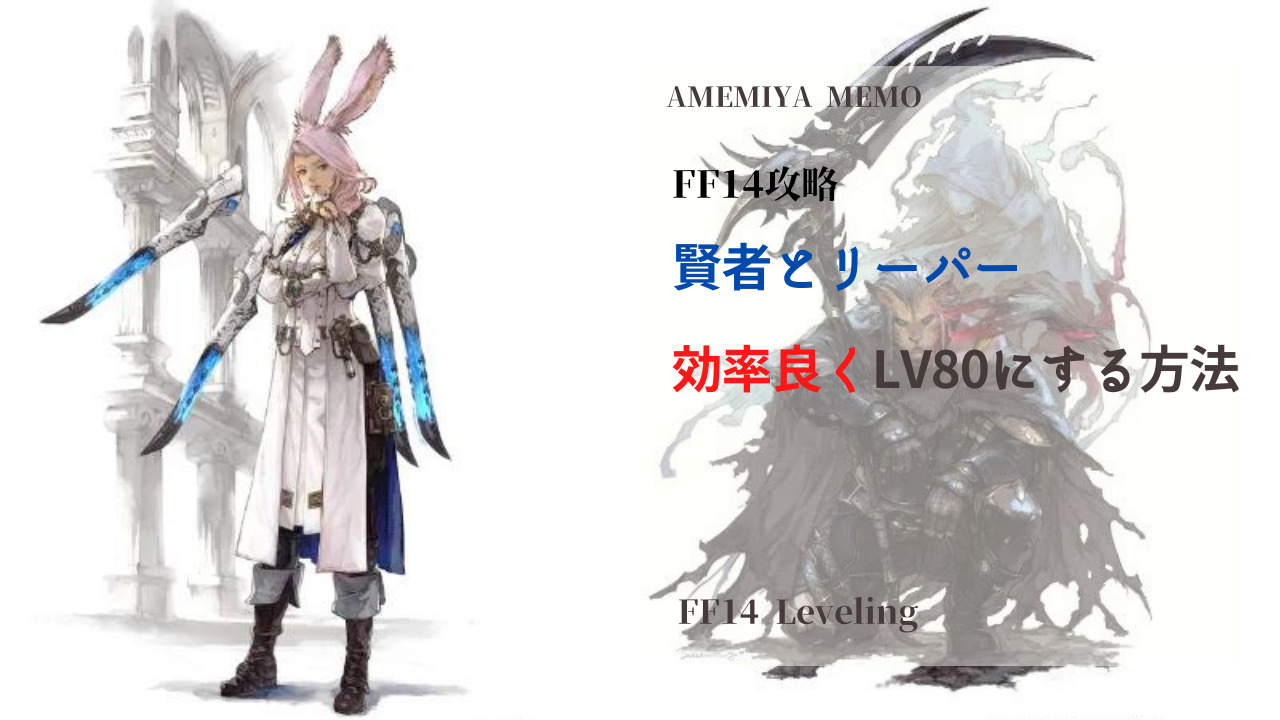 Ff14 賢者 リーパーを効率良くレベル80にする方法 Amemiya Memo Ff14 賢者 リーパーを効率良くレベル80にする方法 Amemiya Memo